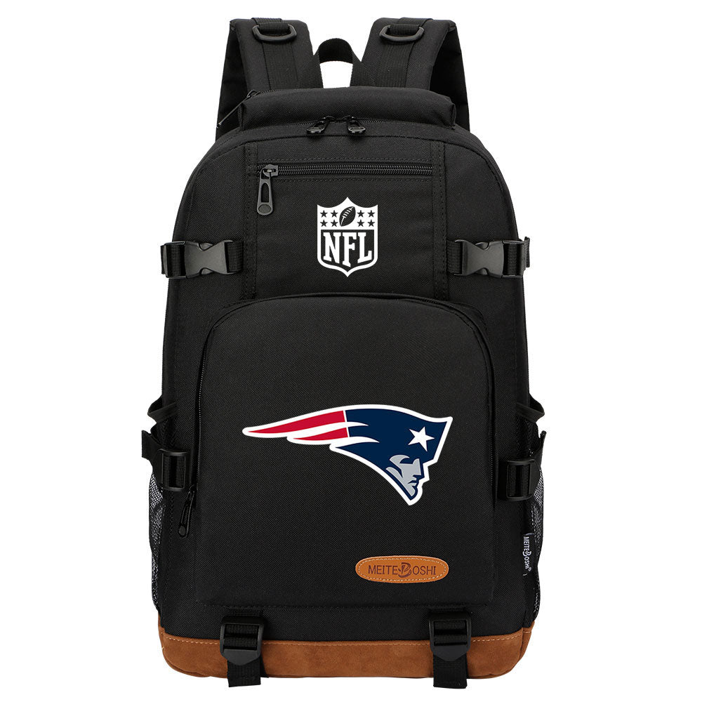 New England Patriots Football Team Rugby Waterproof Backpack School Notebook Travel Bag