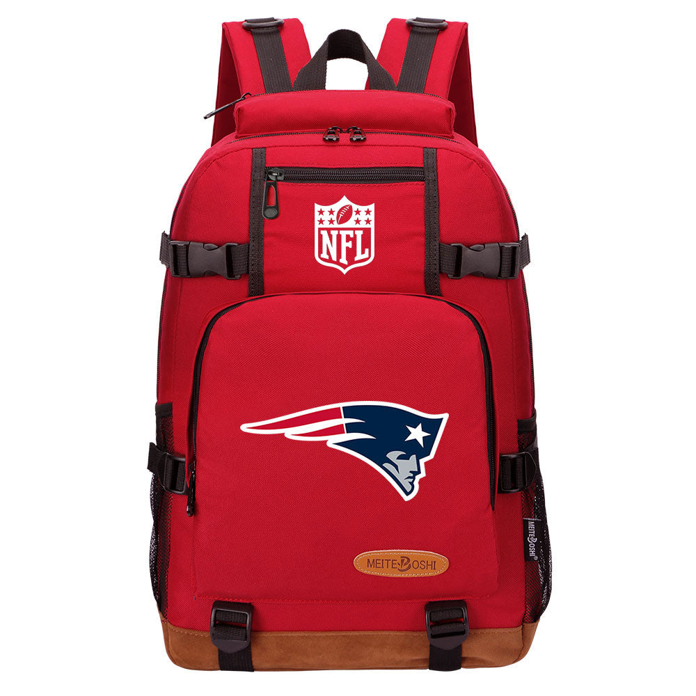 New England Patriots Football Team Rugby Waterproof Backpack School Notebook Travel Bag