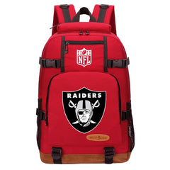 Oakland Raiders Football Team Rugby Waterproof Backpack School Notebook Travel Bag