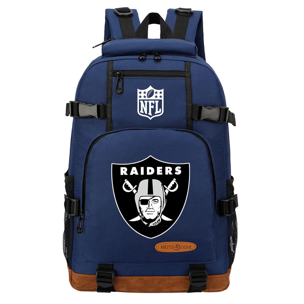 Oakland Raiders Football Team Rugby Waterproof Backpack School Notebook Travel Bag