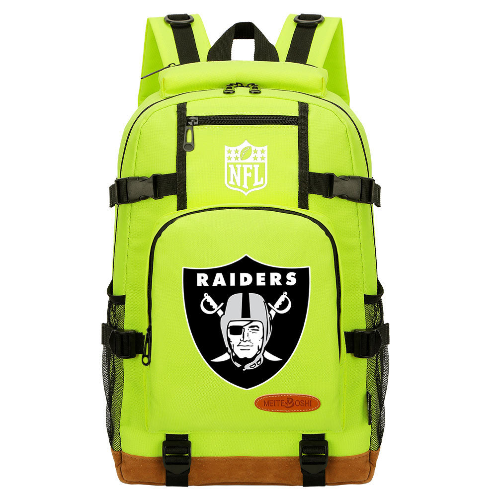 Oakland Raiders Football Team Rugby Waterproof Backpack School Notebook Travel Bag