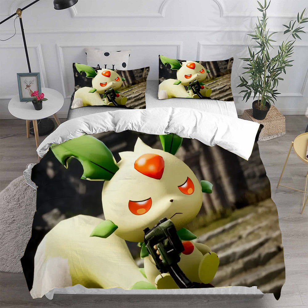 Palworld Cosplay Bedding Set Duvet Cover Pillowcases Halloween Home Decor