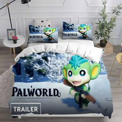 Palworld Cosplay Bedding Set Duvet Cover Pillowcases Halloween Home Decor