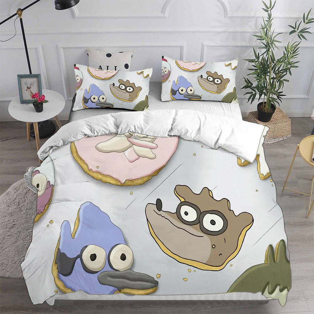 Regular Show Cosplay Bedding Set Duvet Cover Pillowcases Halloween Home Decor