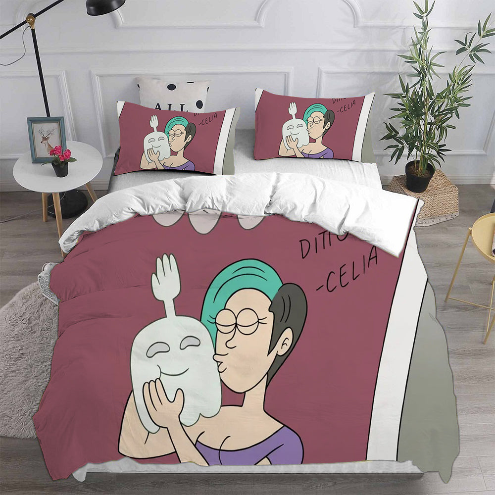 Regular Show Cosplay Bedding Set Duvet Cover Pillowcases Halloween Home Decor