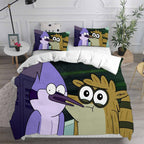 Regular Show Cosplay Bedding Set Duvet Cover Pillowcases Halloween Home Decor