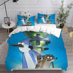 Regular Show Cosplay Bedding Set Duvet Cover Pillowcases Halloween Home Decor