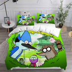 Regular Show Cosplay Bedding Set Duvet Cover Pillowcases Halloween Home Decor