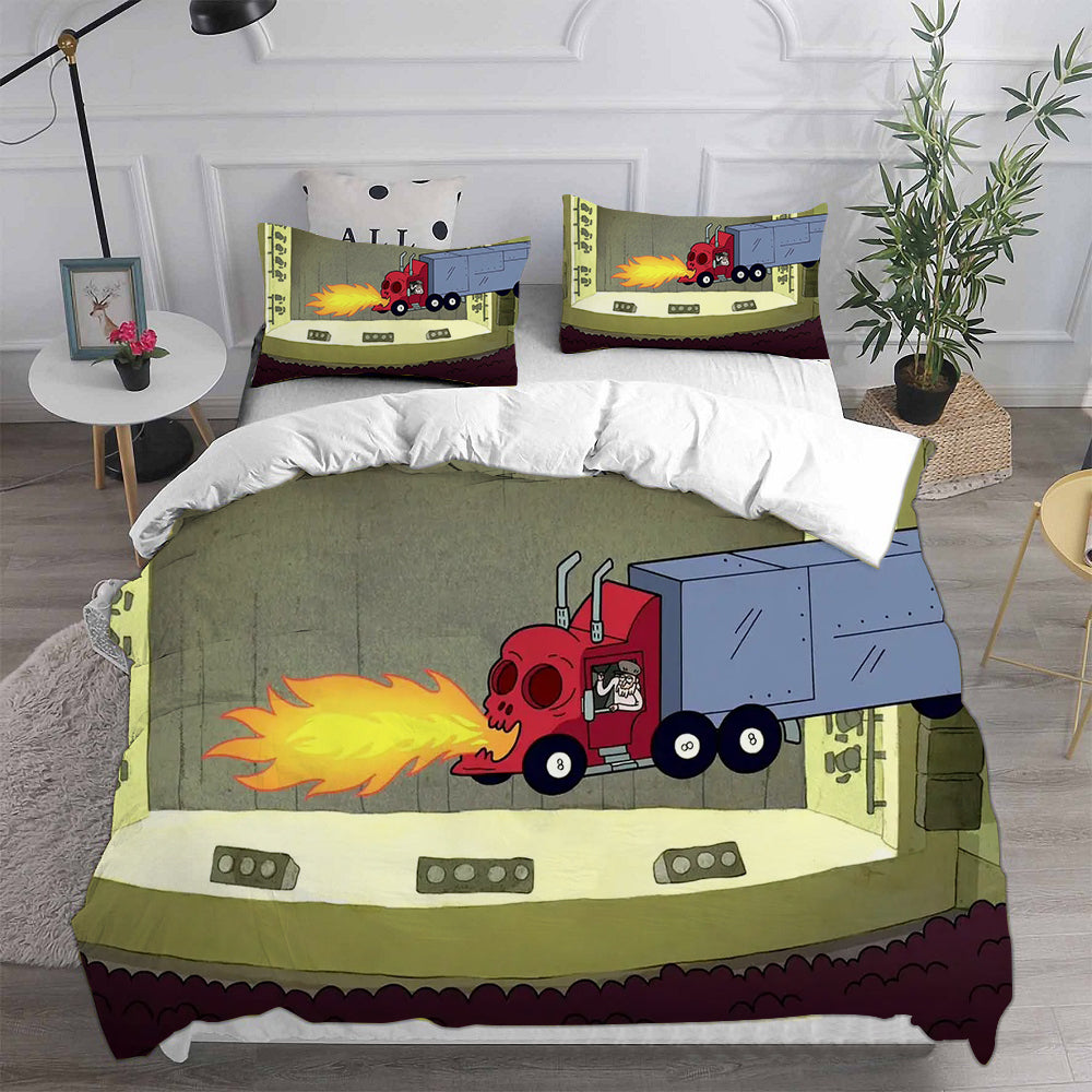 Regular Show Cosplay Bedding Set Duvet Cover Pillowcases Halloween Home Decor