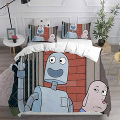 Robot Dreams Cosplay Bedding Set Duvet Cover Pillowcases Halloween Home Decor