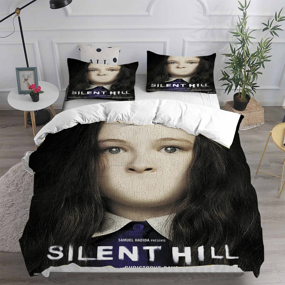 Silent Hill Cosplay Bedding Set Duvet Cover Pillowcases Halloween Home Decor