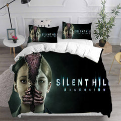 Silent Hill Cosplay Bedding Set Duvet Cover Pillowcases Halloween Home Decor