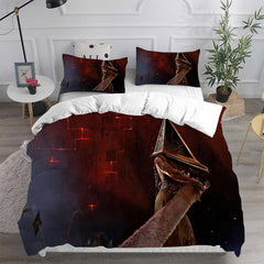 Silent Hill Cosplay Bedding Set Duvet Cover Pillowcases Halloween Home Decor