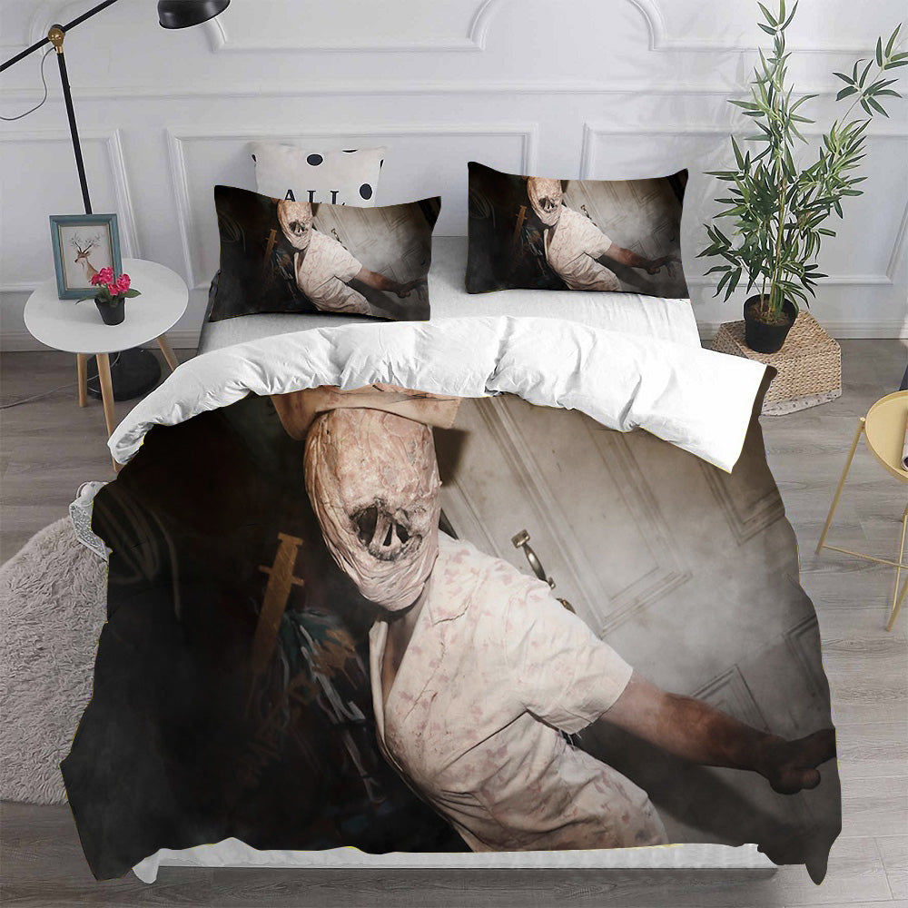 Silent Hill Cosplay Bedding Set Duvet Cover Pillowcases Halloween Home Decor