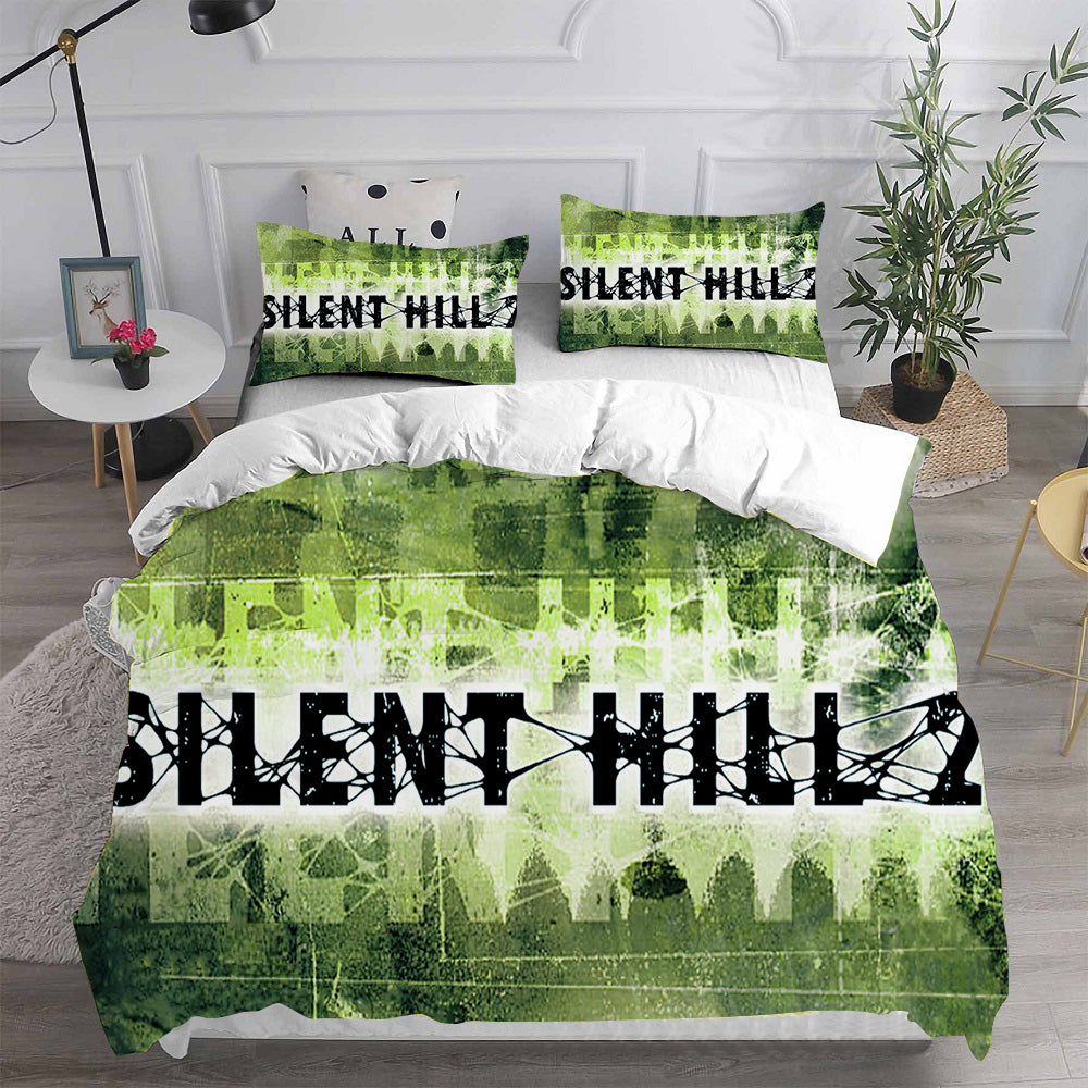 Silent Hill Cosplay Bedding Set Duvet Cover Pillowcases Halloween Home Decor