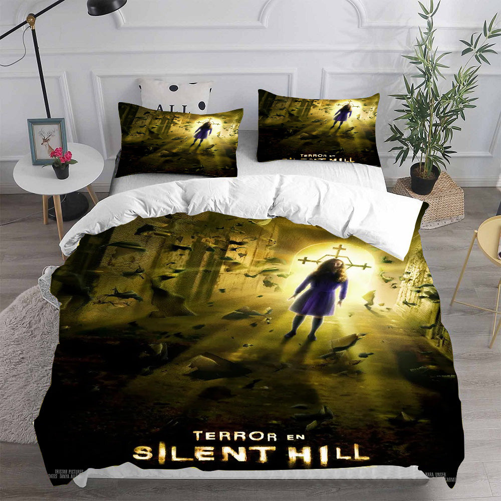 Silent Hill Cosplay Bedding Set Duvet Cover Pillowcases Halloween Home Decor