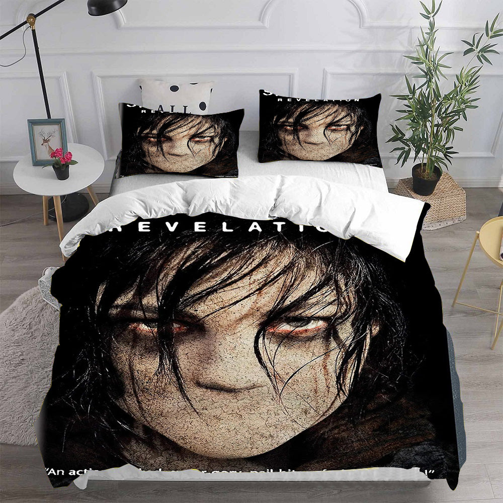 Silent Hill Cosplay Bedding Set Duvet Cover Pillowcases Halloween Home Decor