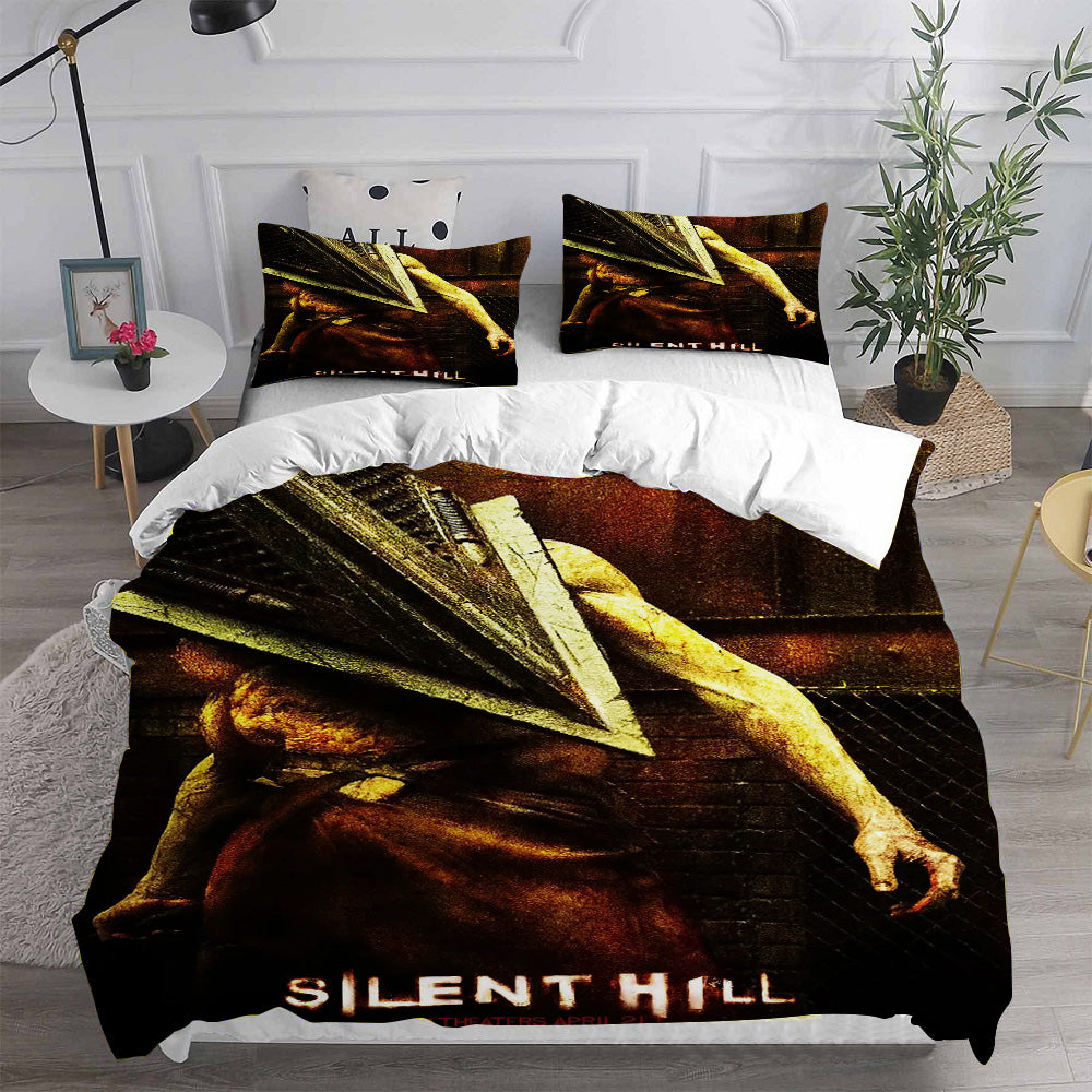 Silent Hill Cosplay Bedding Set Duvet Cover Pillowcases Halloween Home Decor