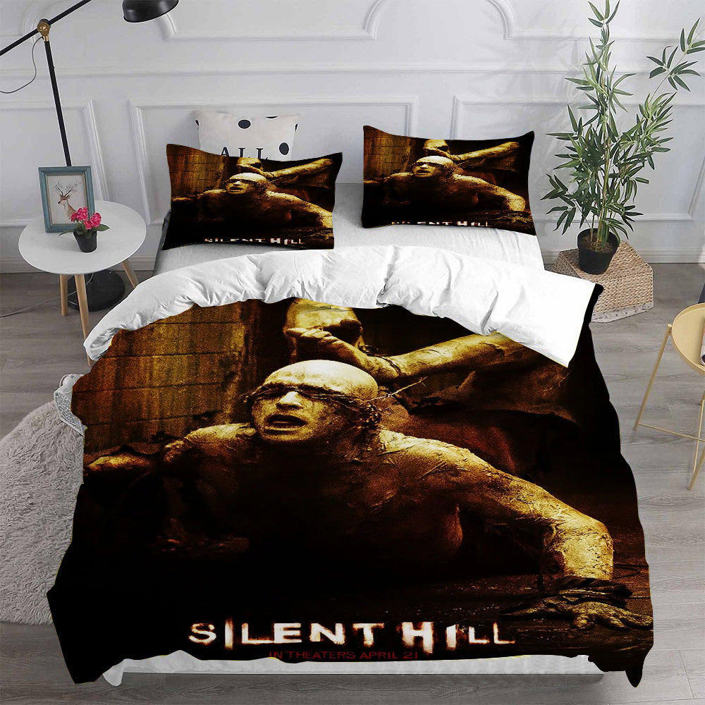 Silent Hill Cosplay Bedding Set Duvet Cover Pillowcases Halloween Home Decor