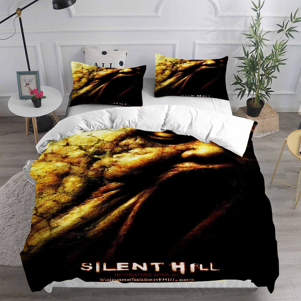 Silent Hill Cosplay Bedding Set Duvet Cover Pillowcases Halloween Home Decor