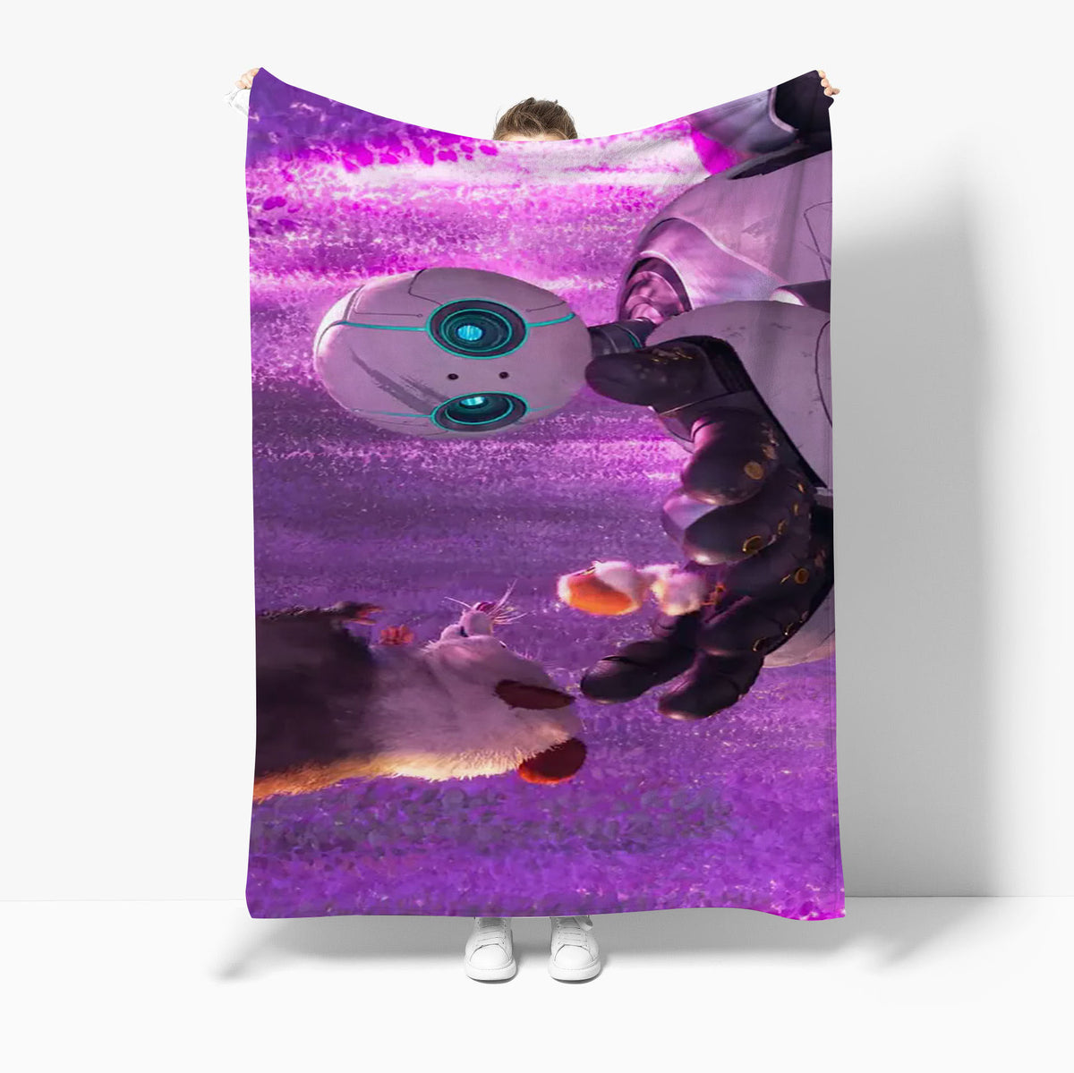 Robot Warm Soft Flannel Fleece Blanket