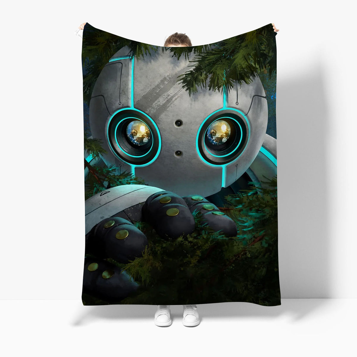 Robot Warm Soft Flannel Fleece Blanket