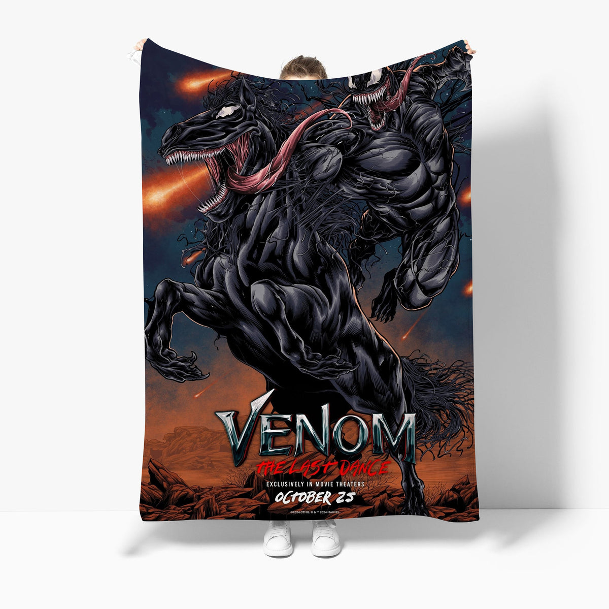 Venom The Last Dance Warm Soft Flannel Fleece Blanket