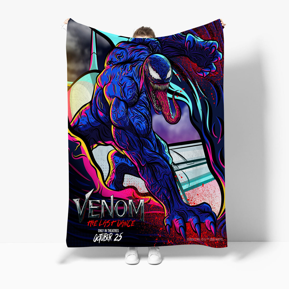 Venom The Last Dance Warm Soft Flannel Fleece Blanket