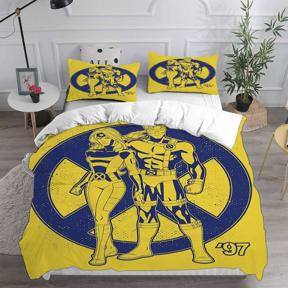 X-Men 97 Cosplay Bedding Set Duvet Cover Pillowcases Halloween Home Decor