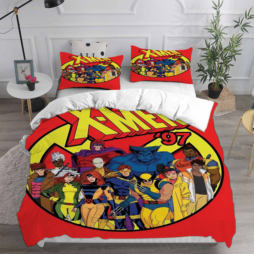 X-Men 97 Cosplay Bedding Set Duvet Cover Pillowcases Halloween Home Decor