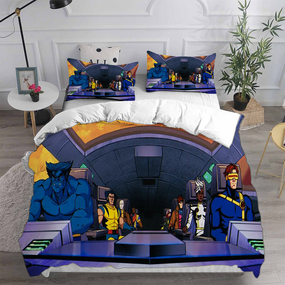 X-Men 97 Cosplay Bedding Set Duvet Cover Pillowcases Halloween Home Decor