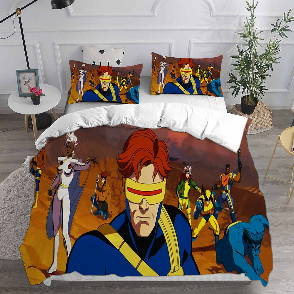 X-Men 97 Cosplay Bedding Set Duvet Cover Pillowcases Halloween Home Decor