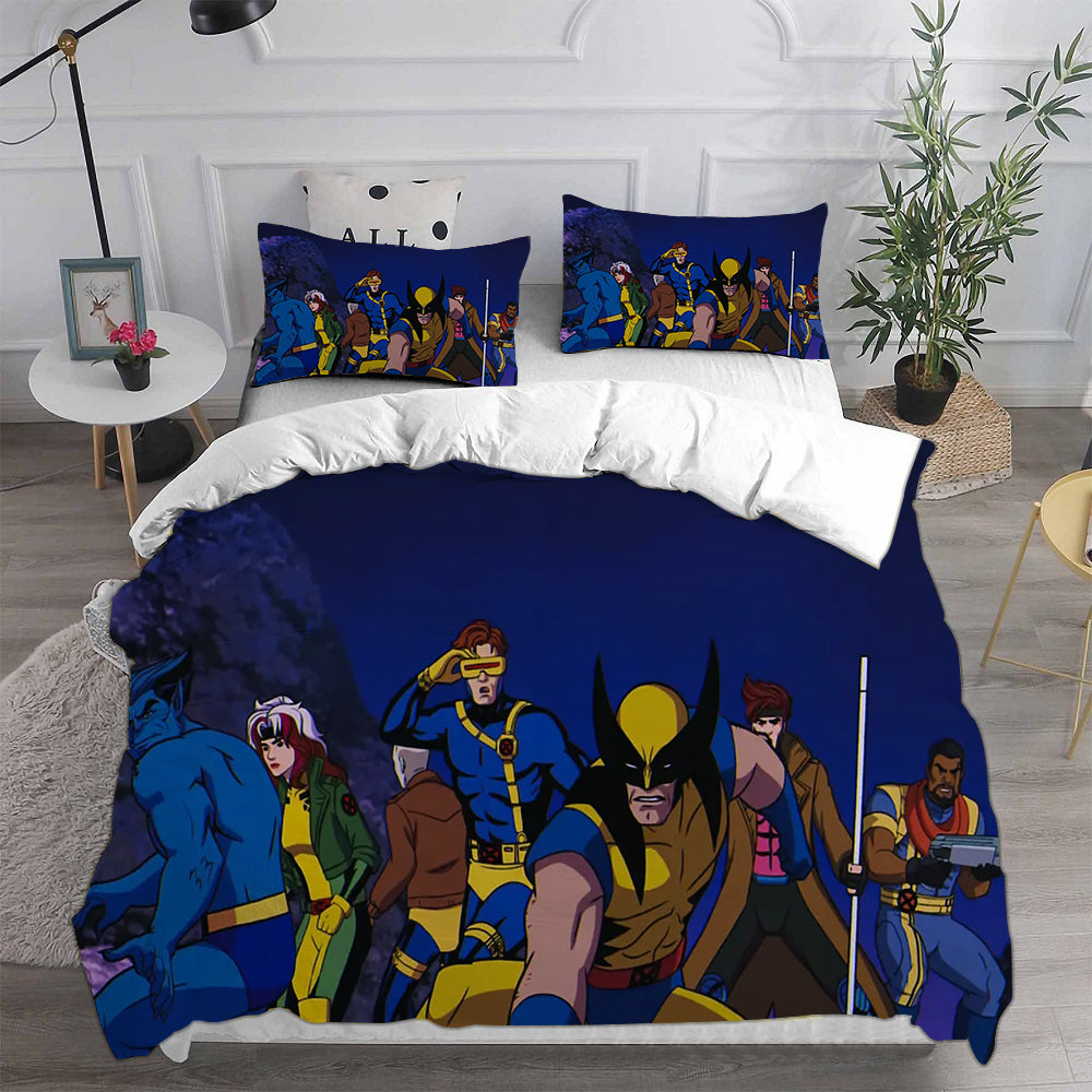 X-Men 97 Cosplay Bedding Set Duvet Cover Pillowcases Halloween Home Decor