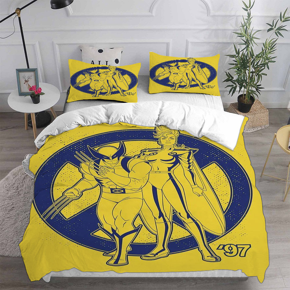 X-Men 97 Cosplay Bedding Set Duvet Cover Pillowcases Halloween Home Decor