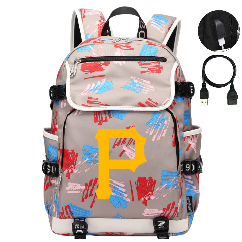 Pittsburgh Pirates Backpack School Notebook Travel Bags
