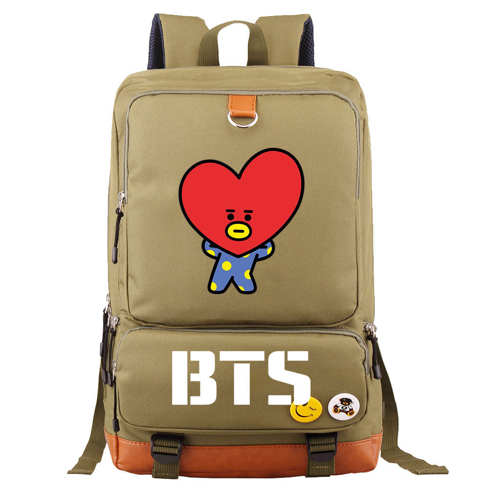 BTS TATA Proof Backpack NoteBook Laptop School Bag