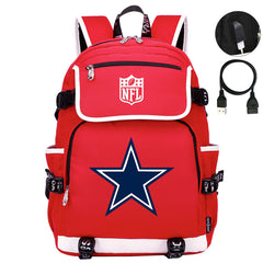 Dallas Cowboys Football Team Rugby Backpack School Notebook Travel Bag