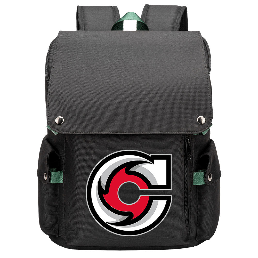 Cincinnati Cyclones Hockey Team School Backpack Oxford Laptop Bag