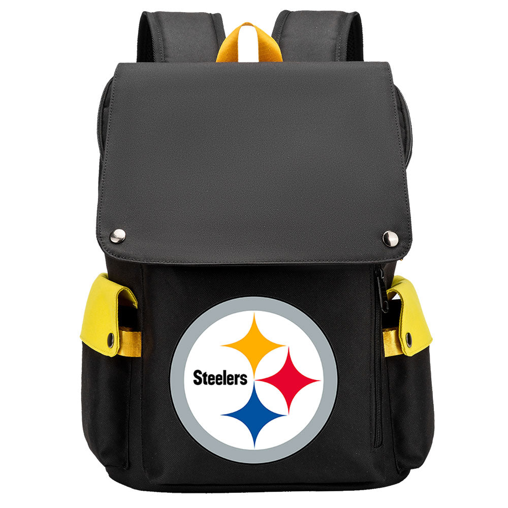 Pittsburgh Steelers Football Team Rugby Laptop Backpack Oxford School Bag