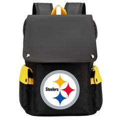Pittsburgh Steelers Football Team Rugby Laptop Backpack Oxford School Bag