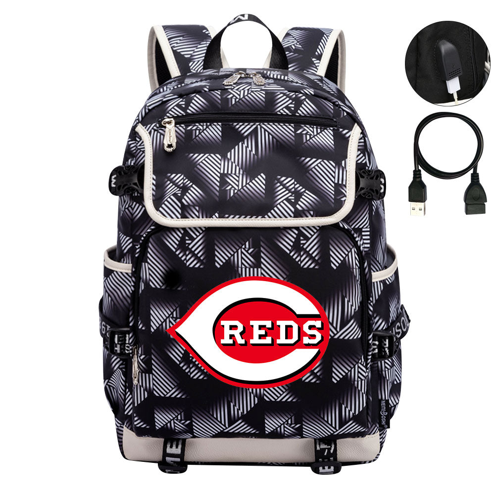 Cincinnati Reds Backpack School Notebook Travel Bags