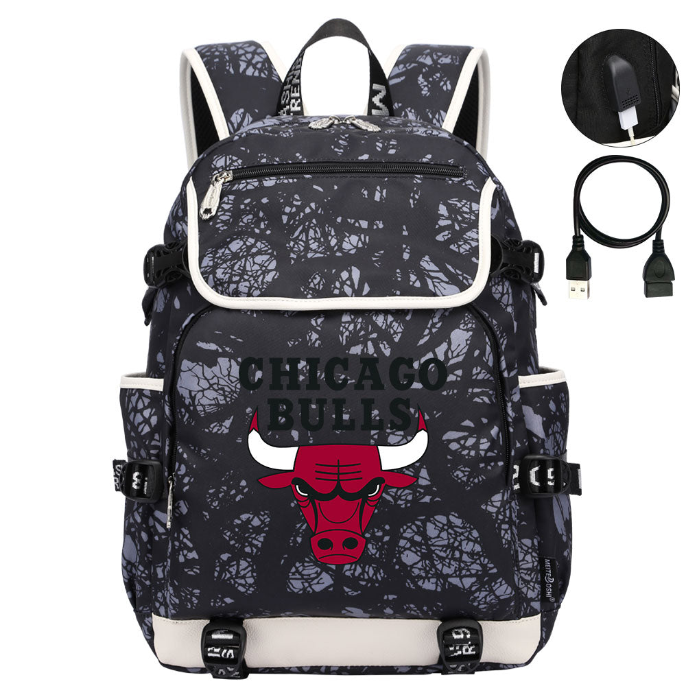 Chicago Bulls Backpack School Notebook Travel Bags