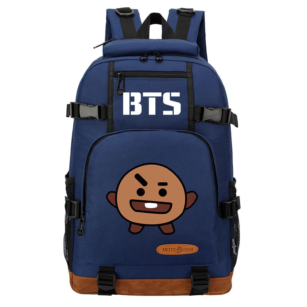 Kpop BTS Shooky Suga Waterproof Backpack School Notebook Travel Bag