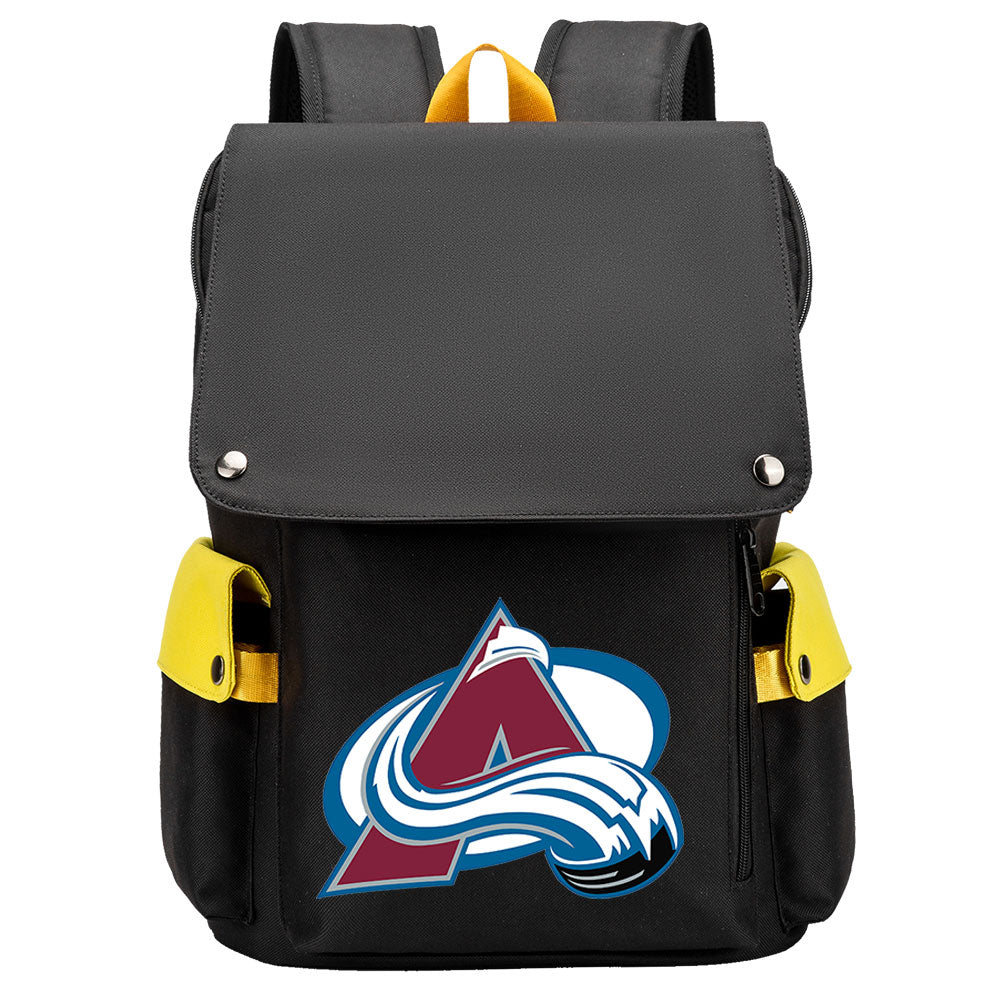 Colorado Avalanche Hockey Team School Backpack Oxford Laptop Bag