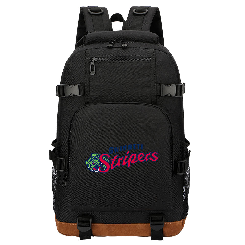 Gwinnett Stripers Waterproof Backpack School Notebook Travel Bag
