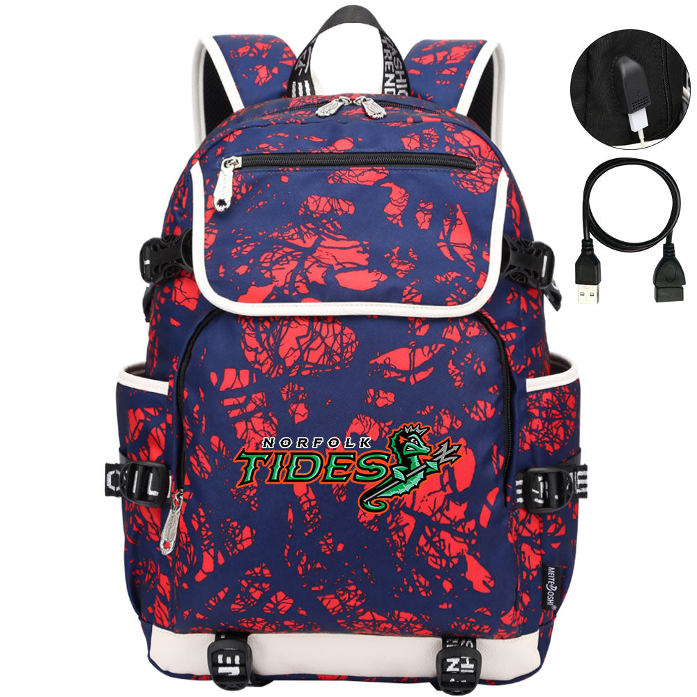 Norfolk Tides Backpack School Notebook Travel Bags