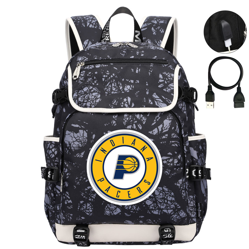 Indiana Pacers Backpack School Notebook Travel Bags