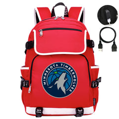 Minnesota Timberwolves Backpack School Notebook Travel Bags