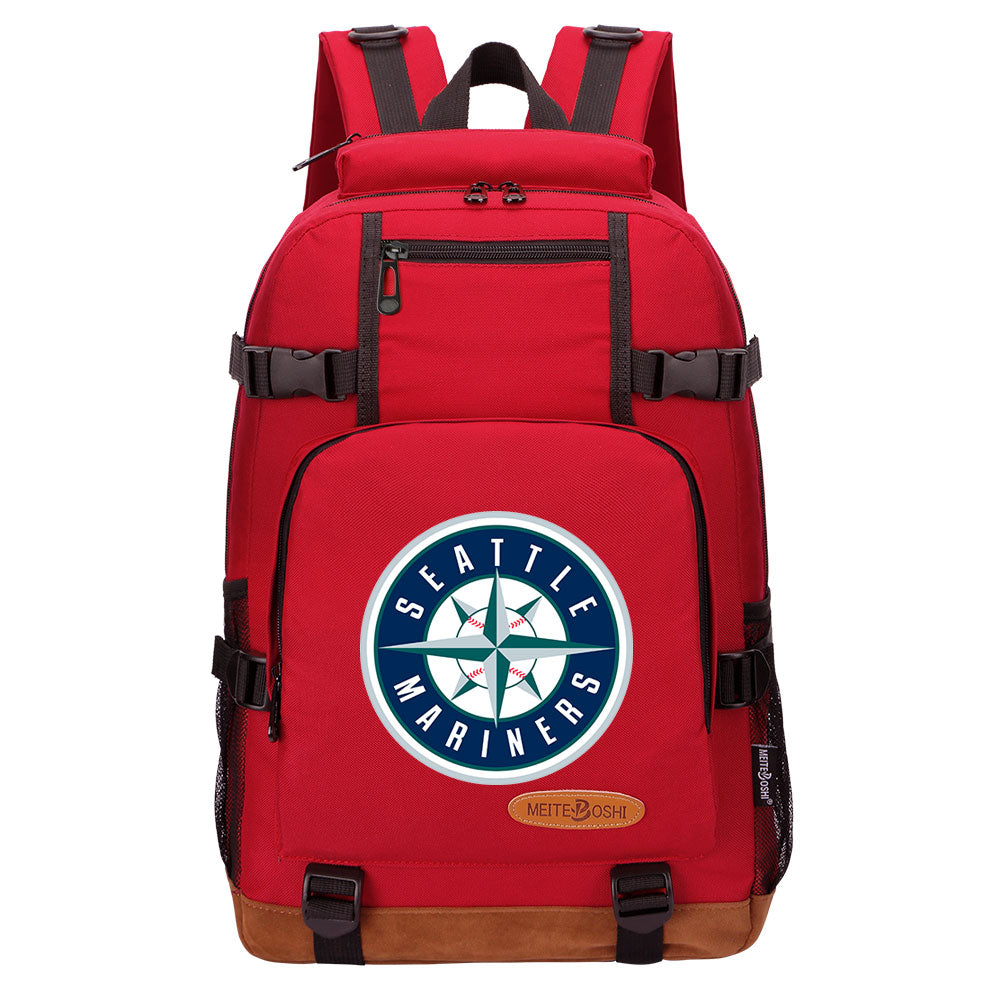 Seattle Mariners Waterproof Backpack School Notebook Travel Bag