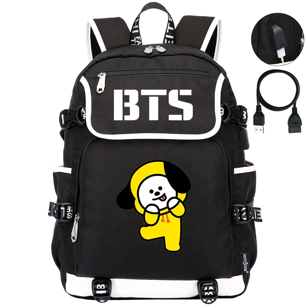 BTS Chimmy Backpack School Notebook Travel Bags